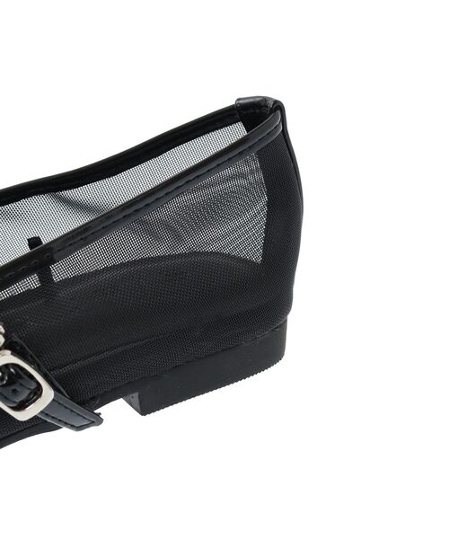 Green Parks(グリーンパークス)の「RUPIS. メッシュポインテッドメリージェーン(パンプス・レディース・シルバー/ブラック・S/M/L/XS/XL)」の11枚目の写真