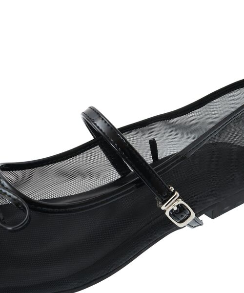 Green Parks(グリーンパークス)の「RUPIS. メッシュポインテッドメリージェーン(パンプス・レディース・シルバー/ブラック・S/M/L/XS/XL)」の12枚目の写真