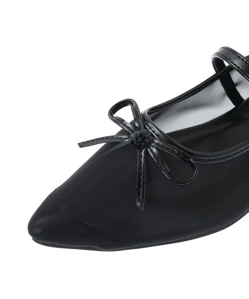 Green Parks(グリーンパークス)の「RUPIS. メッシュポインテッドメリージェーン(パンプス・レディース・シルバー/ブラック・S/M/L/XS/XL)」の13枚目の写真