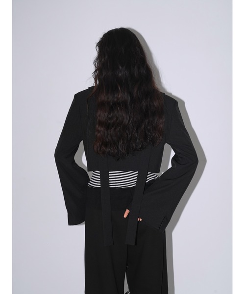 リボンチャーム 取り外し可能 ショートジャケット（テーラード