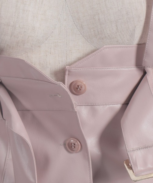 axes femme（アクシーズファム）の「合皮素材ビスチェ（ベスト・レディース・ピンク/ブラック・FREE）」の13枚目の写真