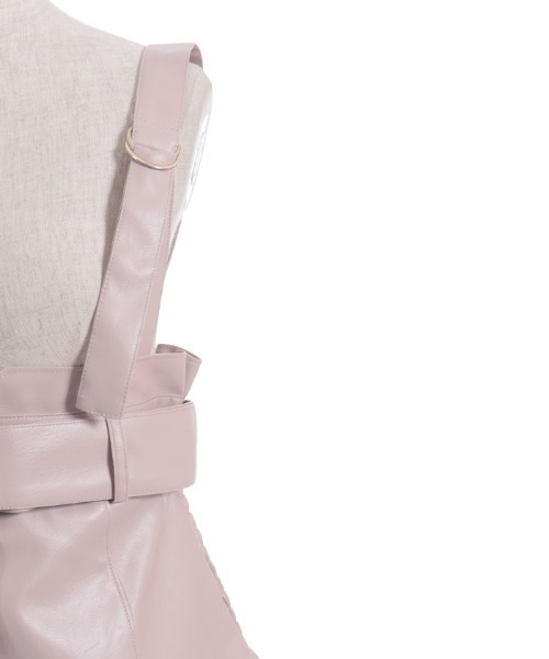 axes femme（アクシーズファム）の「合皮素材ビスチェ（ベスト・レディース・ピンク/ブラック・FREE）」の15枚目の写真