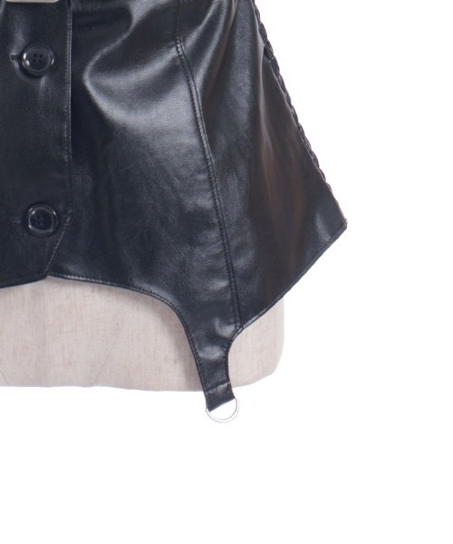 axes femme（アクシーズファム）の「合皮素材ビスチェ（ベスト・レディース・ピンク/ブラック・FREE）」の20枚目の写真