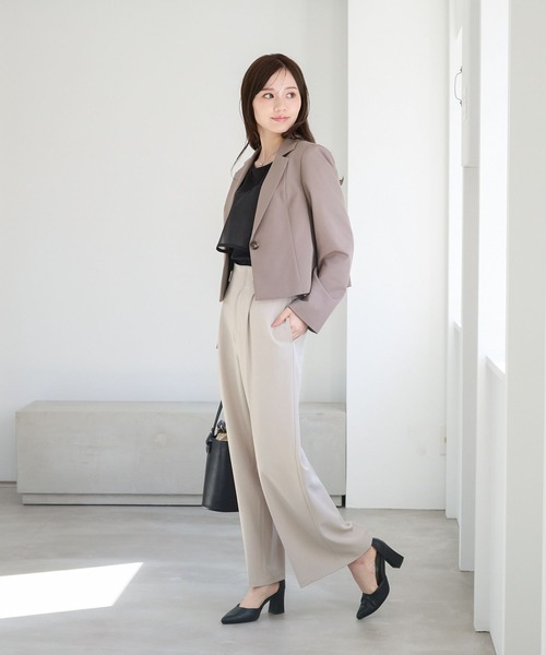 Andemiu(アンデミュウ)の「イソザイラッフルカット325575(Tシャツ/カットソー・レディース・ブラック/オフホワイト/ネイビー・FREE)」の14枚目の写真
