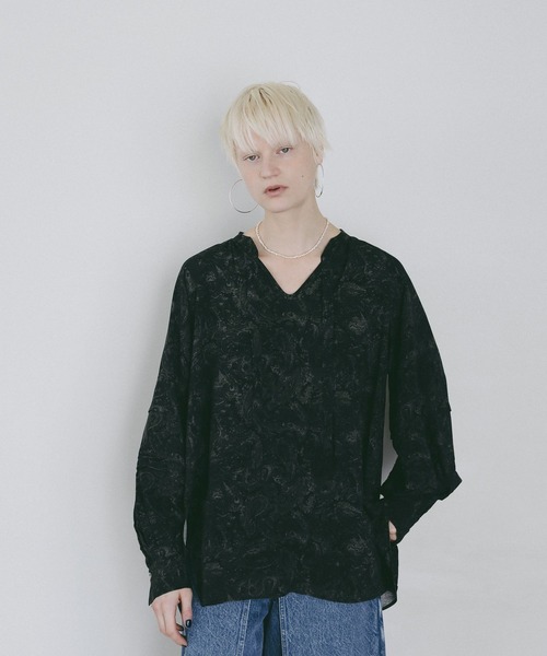 AMERICAN RAG CIE(アメリカンラグシー)の「【AMERICAN RAG CIE】ペイズリーブラウス(WOMEN)(シャツ/ブラウス・レディース・レッド/ブラック・FREE)」の15枚目の写真