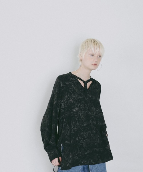 AMERICAN RAG CIE(アメリカンラグシー)の「【AMERICAN RAG CIE】ペイズリーブラウス(WOMEN)(シャツ/ブラウス・レディース・レッド/ブラック・FREE)」の19枚目の写真