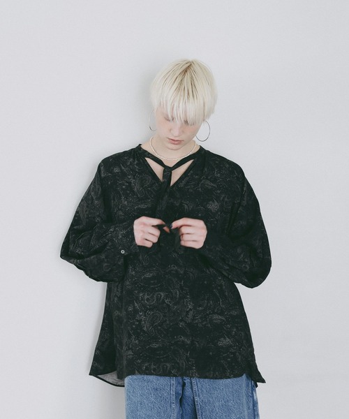 AMERICAN RAG CIE(アメリカンラグシー)の「【AMERICAN RAG CIE】ペイズリーブラウス(WOMEN)(シャツ/ブラウス・レディース・レッド/ブラック・FREE)」の20枚目の写真