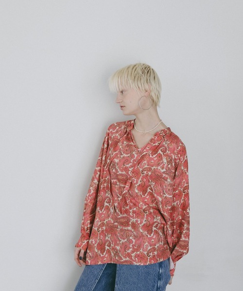 AMERICAN RAG CIE(アメリカンラグシー)の「【AMERICAN RAG CIE】ペイズリーブラウス(WOMEN)(シャツ/ブラウス・レディース・レッド/ブラック・FREE)」の22枚目の写真