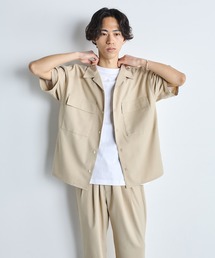 【ZOZO限定】SHIPS.me:【セットアップ対応】ダブルポケットハーフスリーブシャツ