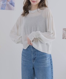 RU.TI.LE（ルチル）の「【RU.TI.LE】ラメシーアニットプルオーバー（Tシャツ/カットソー・レディース）」