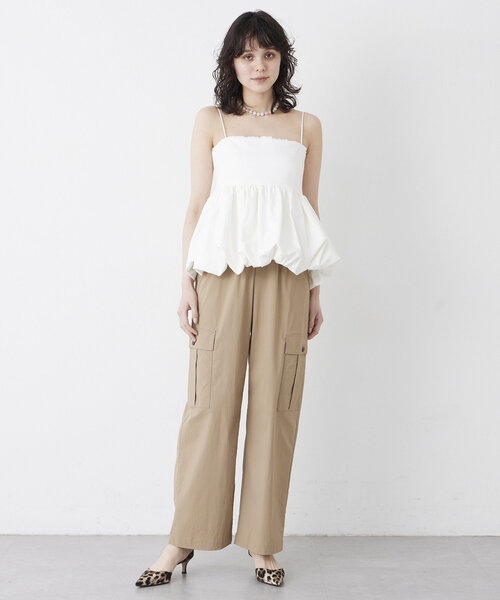 Whim Gazette（ウィムガゼット）の「バルーンキャミブラウス（シャツ/ブラウス・レディース・ホワイト/ブラック・FREE）」の20枚目の写真