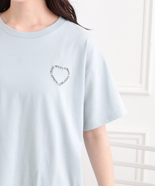 PINK-latte（ピンクラテ）の「クマちゃん半袖Tシャツ（Tシャツ/カットソー・キッズ・オフホワイト/ワインレッド/ブラック/ライトブルー/ライトパープル・13/14/15 /16）」の10枚目の写真