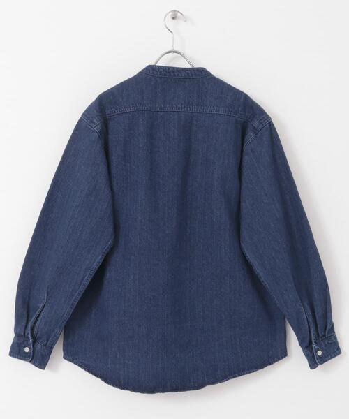 URBAN RESEARCH DOORS（アーバンリサーチドアーズ）の「デニムバンドカラーシャツ（シャツ/ブラウス・メンズ・ブルー/ワンウォッシュ/グレー/ブラック・MEDIUM/LARGE）」の15枚目の写真
