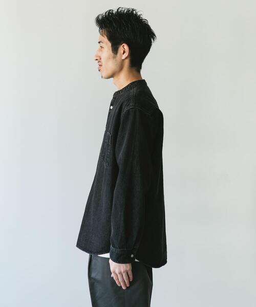 セール】デニムバンドカラーシャツ（シャツ/ブラウス）｜URBAN