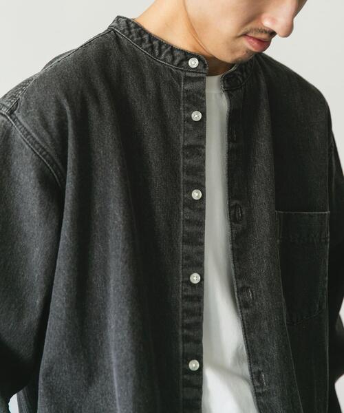 デニムバンドカラーシャツ　 アーバンリサーチドアーズ 楽天市場】デニムバンドカラーシャツ URBAN RESEARCH DOORS