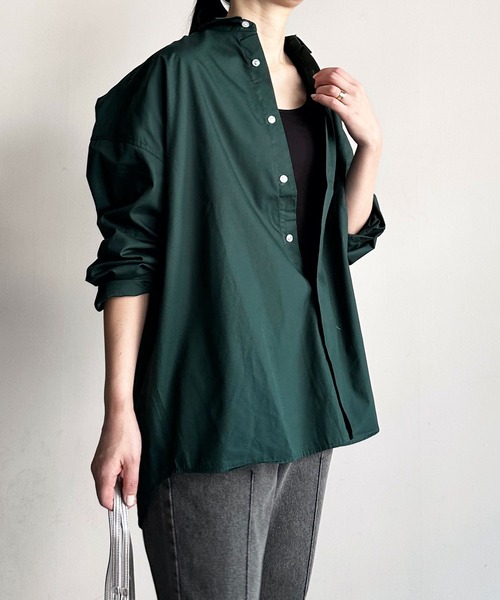 Magine（マージン）の「【SELECT】IR:ビッグサイズ レギュラーカラー シャツ L/S（シャツ/ブラウス・メンズ・イエロー/ホワイト×ブルー/ブラック/グレイッシュベージュ/ホワイト/グリーン/サックスブルー/ブラック×ホワイト・L/XL/M）」の6枚目の写真