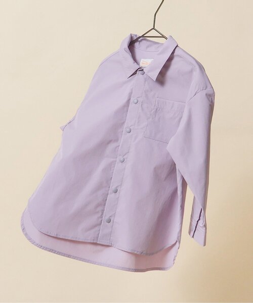 BREEZE（ブリーズ）の「【ジュニア対応】コンフォートライトシャツ（シャツ/ブラウス・キッズ・サックスブルー/オフホワイト/ラベンダー/オレンジ/ライム・130/140/90/100/110/120）」の5枚目の写真