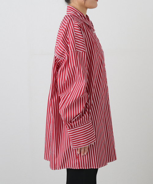 PROVOKE (プロヴォーク)の「【PROVOKE/プロヴォーク】super bnig stripe shirt(シャツ/ブラウス・レディース・レッド・FREE)」の10枚目の写真