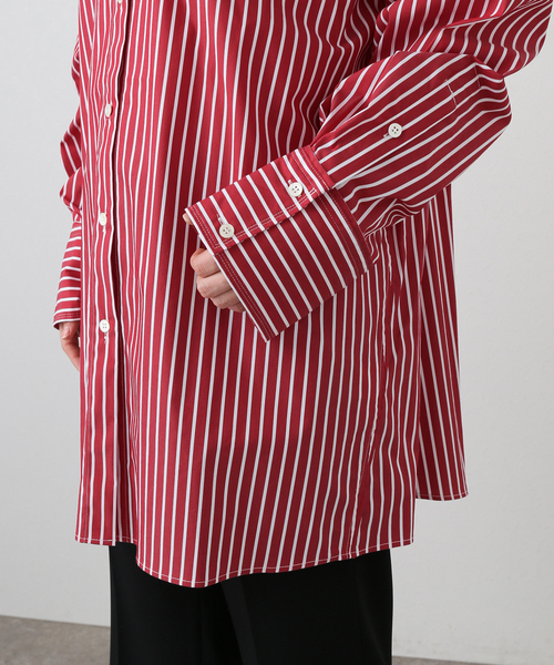 PROVOKE (プロヴォーク)の「【PROVOKE/プロヴォーク】super bnig stripe shirt(シャツ/ブラウス・レディース・レッド・FREE)」の12枚目の写真