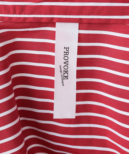 PROVOKE (プロヴォーク)の「【PROVOKE/プロヴォーク】super bnig stripe shirt(シャツ/ブラウス・レディース・レッド・FREE)」の14枚目の写真