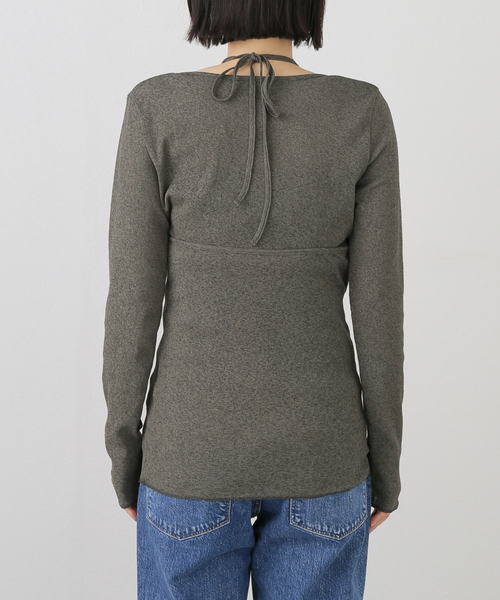 journal standard L'essage（ジャーナルスタンダードレサージュ）の「DRYリブセットアッププルオーバー（Tシャツ/カットソー・レディース・グレー/アイボリー・FREE）」の19枚目の写真