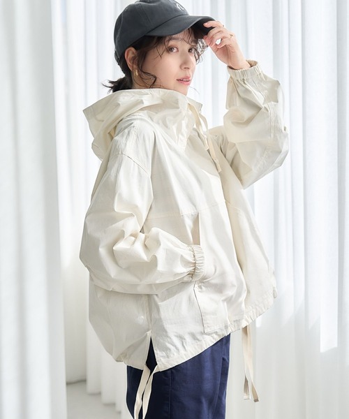 studio CLIP（スタディオクリップ）の「《days》アノラックプルオーバー（ブルゾン・レディース・アイボリー/ブルー/ライトグリーン・FREE）」の2枚目の写真