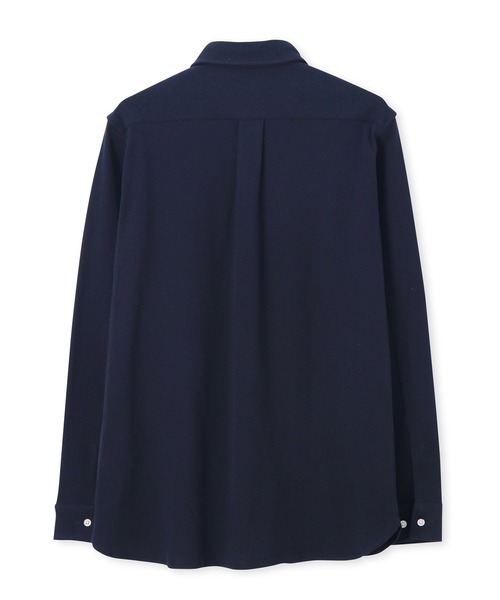 LANVIN en Bleu（ランバンオンブルー）の「速乾・防シワ 「COOLFIBER」 台衿付 ビジカジ対応 綺麗目 鹿の子シャツ（シャツ/ブラウス・メンズ・ブラック/ブルー/ホワイト/ネイビー・46/48/50/52）」の19枚目の写真