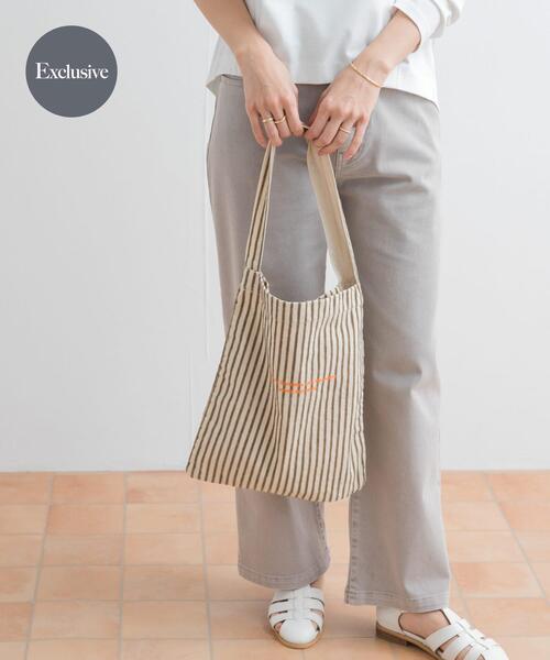 beej（ビージ）の「『別注』beej×DOORS　ロゴエコバッグ（エコバッグ/サブバッグ・レディース・ピンク/ブラウン系その他・ONE）」の2枚目の写真