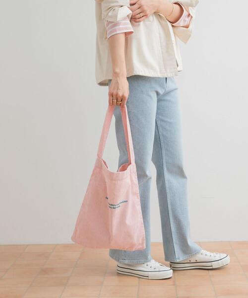 beej（ビージ）の「『別注』beej×DOORS　ロゴエコバッグ（エコバッグ/サブバッグ・レディース・ピンク/ブラウン系その他・ONE）」の4枚目の写真