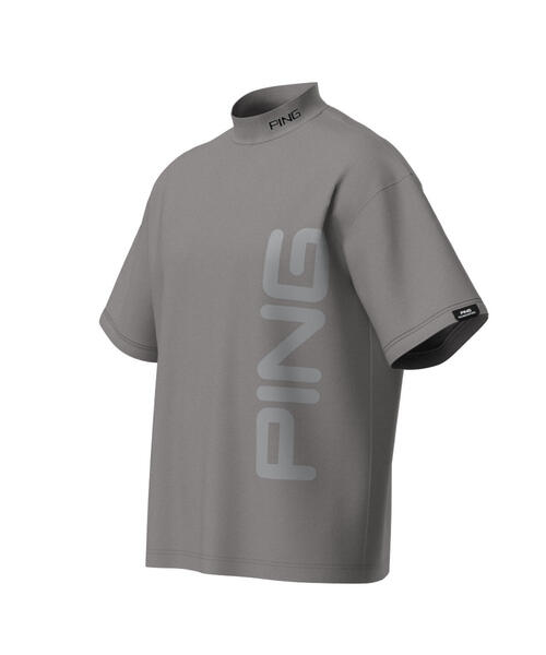 セール】【PING APPAREL】ダブルメッシュ 半袖ハイネックシャツ