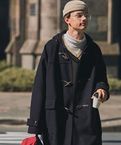 セール】【blurhms / ブラームス】Wool Melton Duffle Coat（ダッフル