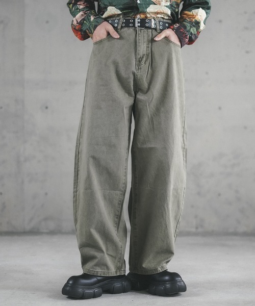 セール】Wide curve silhouette chino pants / ワイドカーブシルエット