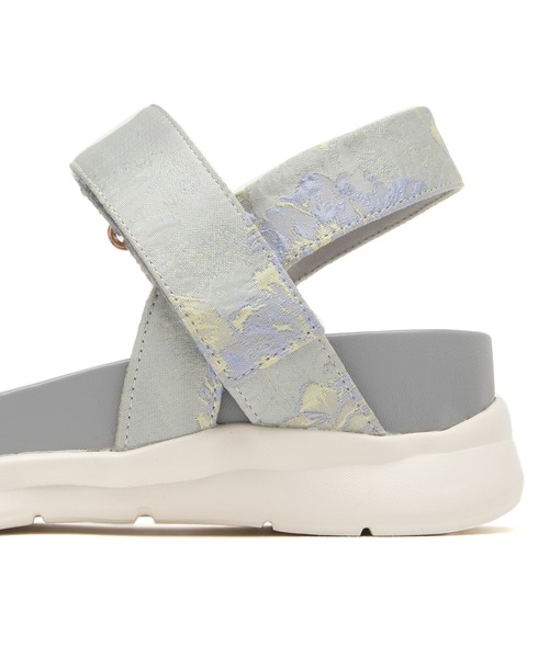 JELLY BEANS（ジェリービーンズ）の「【厚底】【スポサン】ダブルベルト2WAYリボンスポーツサンダル(215-53159)JELLY BEANS(ジェリービーンズ)（サンダル・レディース・ブラック/アイボリー/マルチ・S/M/L）」の8枚目の写真