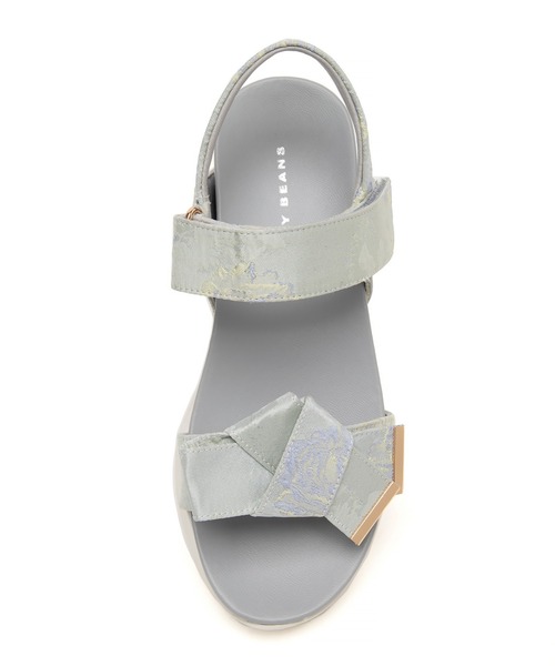 JELLY BEANS（ジェリービーンズ）の「【厚底】【スポサン】ダブルベルト2WAYリボンスポーツサンダル(215-53159)JELLY BEANS(ジェリービーンズ)（サンダル・レディース・ブラック/アイボリー/マルチ・S/M/L）」の10枚目の写真