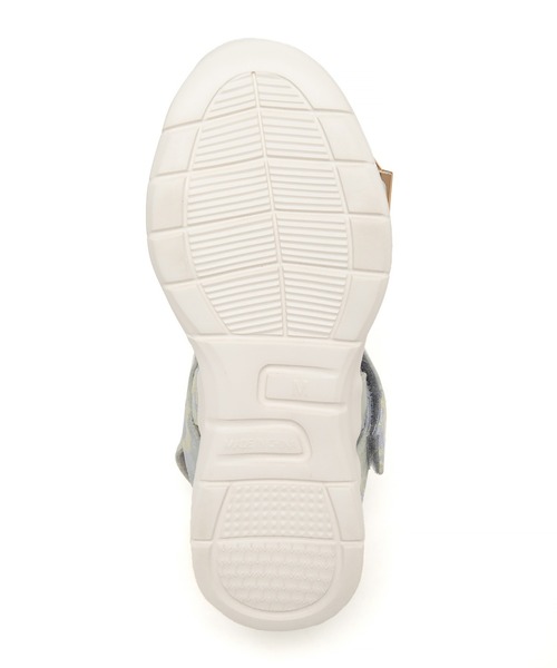 JELLY BEANS（ジェリービーンズ）の「【厚底】【スポサン】ダブルベルト2WAYリボンスポーツサンダル(215-53159)JELLY BEANS(ジェリービーンズ)（サンダル・レディース・ブラック/アイボリー/マルチ・S/M/L）」の11枚目の写真