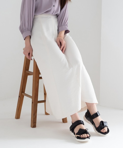 JELLY BEANS（ジェリービーンズ）の「【厚底】【スポサン】ダブルベルト2WAYリボンスポーツサンダル(215-53159)JELLY BEANS(ジェリービーンズ)（サンダル・レディース・ブラック/アイボリー/マルチ・S/M/L）」の15枚目の写真