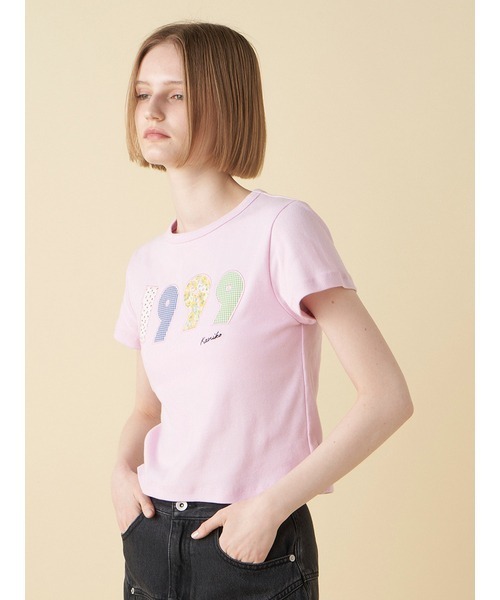 FURFUR（ファーファー）の「【上國料萌衣コラボ】1999アップリケTシャツ（Tシャツ/カットソー・レディース・ホワイト/ブラック/ピンク・FREE）」の13枚目の写真