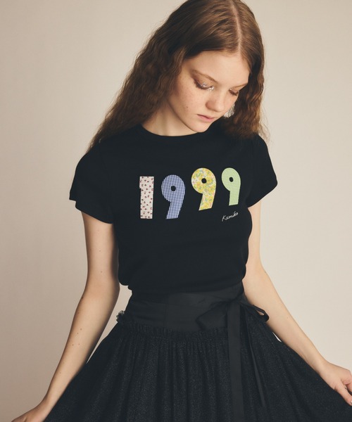 FURFUR（ファーファー）の「【上國料萌衣コラボ】1999アップリケTシャツ（Tシャツ/カットソー・レディース・ホワイト/ブラック/ピンク・FREE）」の10枚目の写真