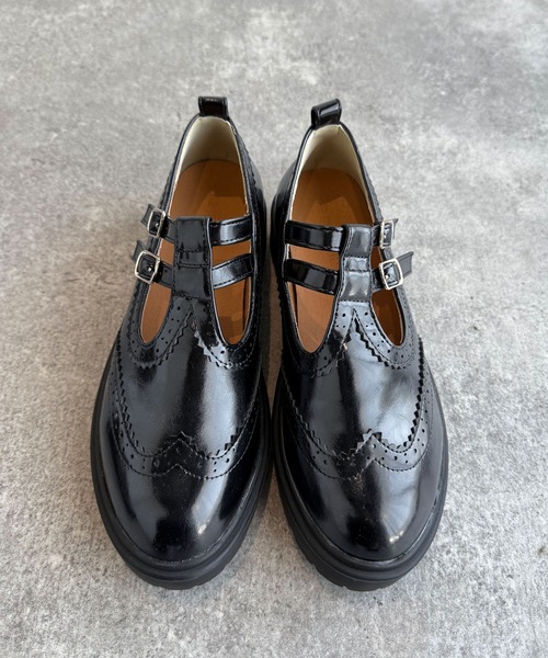 classicalelf(クラシカルエルフ)の「スタイルアップ&快適な履き心地!ダブルTストラップドレスシューズ(ドレスシューズ・レディース・ブラウン/ブラック・X-LARGE/LARGE/MEDIUM/SMALL)」の17枚目の写真
