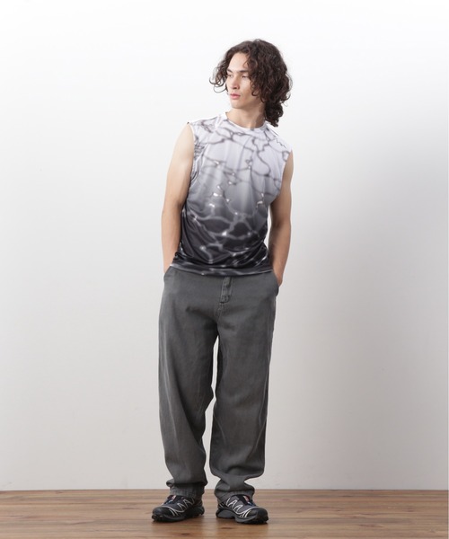 MANASTASH／マナスタッシュ／LITHIUM TIE DYE TOP マナスタッシュ MANASTASH LITHIUM TIE DYE TOP （ブラック