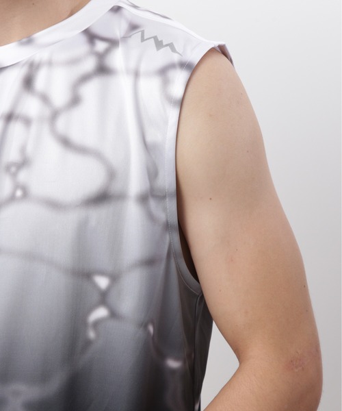 MANASTASH(マナスタッシュ)の「MANASTASH/マナスタッシュ/LITHIUM TIE DYE SLEEVELESS TOP(Tシャツ/カットソー・メンズ・ブラック/パープル/グリーン・S/M/L/XL)」の9枚目の写真