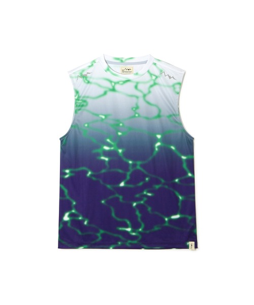 MANASTASH(マナスタッシュ)の「MANASTASH/マナスタッシュ/LITHIUM TIE DYE SLEEVELESS TOP(Tシャツ/カットソー・メンズ・ブラック/パープル/グリーン・S/M/L/XL)」の15枚目の写真