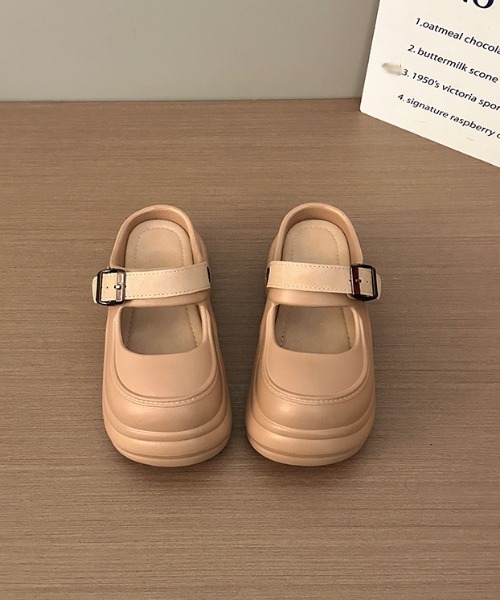 Teem Store（チームストア）の「ボリュームソールストラップ 厚底EVAサンダル（サンダル・レディース・ホワイト/ブラック/ベージュ/ホワイト系・S/M/L）」の22枚目の写真