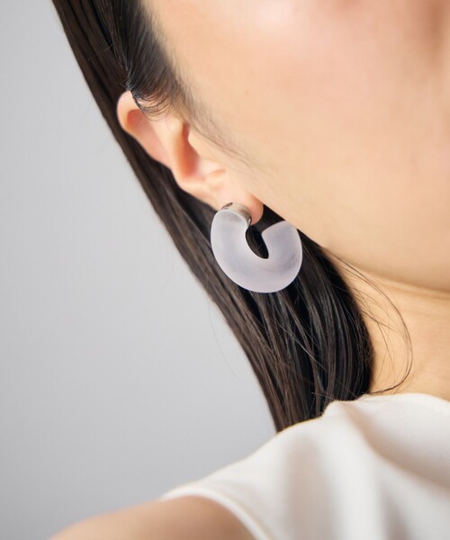 ドロップ] ピアス フープ（ピアス（両耳用））｜Jouete（ジュエッテ 