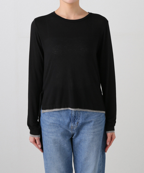 tシャツ 「VERSO/ヴェルソ」 Color Blocked L/S T レディース セール】【VERSO/ヴェルソ】 Color Blocked L/S T（Tシャツ