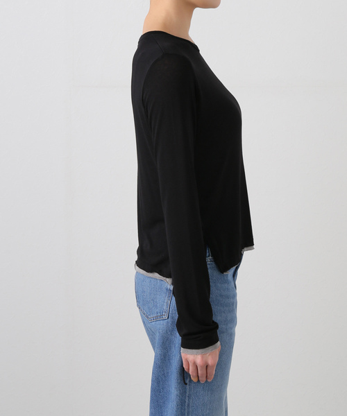 tシャツ 「VERSO/ヴェルソ」 Color Blocked L/S T レディース セール】【VERSO/ヴェルソ】 Color Blocked L/S T（Tシャツ
