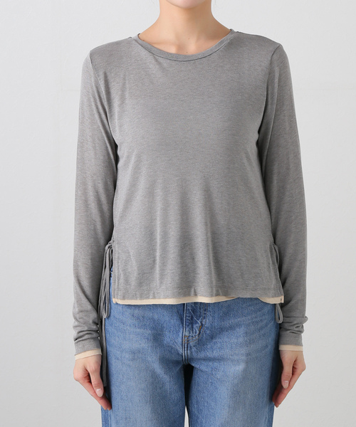 tシャツ 「VERSO/ヴェルソ」 Color Blocked L/S T レディース セール】【VERSO/ヴェルソ】 Color Blocked L/S T（Tシャツ