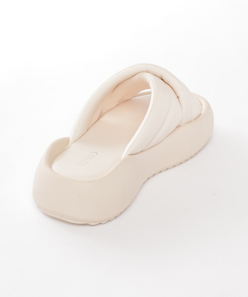 Honeys（ハニーズ）の「パデッドサンダル（サンダル・レディース・アイボリー/ブラック/シルバー・L/LL/M/S）」の13枚目の写真