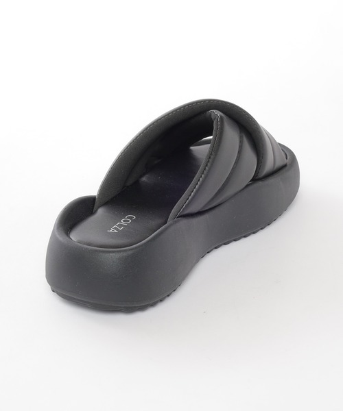 Honeys（ハニーズ）の「パデッドサンダル（サンダル・レディース・アイボリー/ブラック/シルバー・L/LL/M/S）」の16枚目の写真