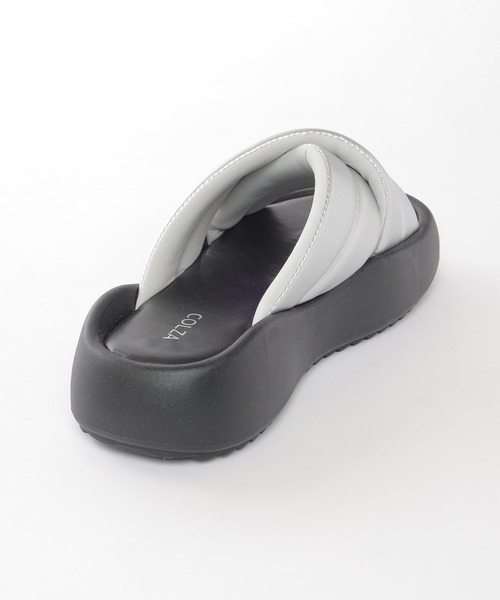 Honeys（ハニーズ）の「パデッドサンダル（サンダル・レディース・アイボリー/ブラック/シルバー・L/LL/M/S）」の20枚目の写真